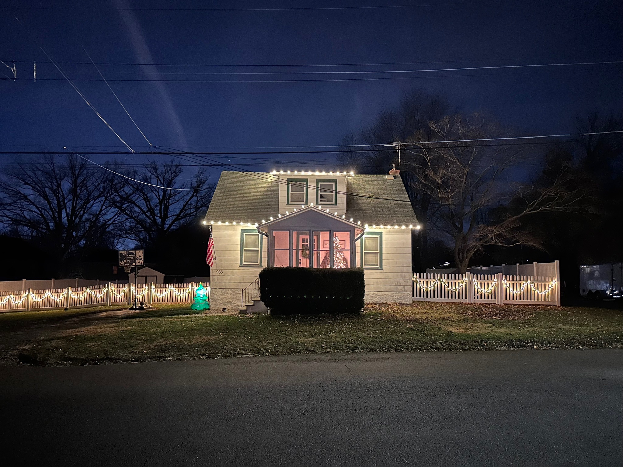 Christmas lights installation by Yard Boys