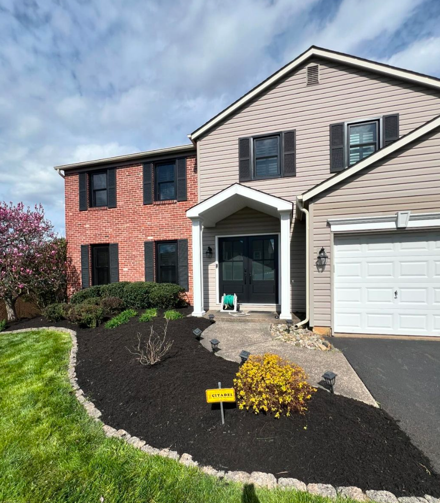 Front walk landscaping project